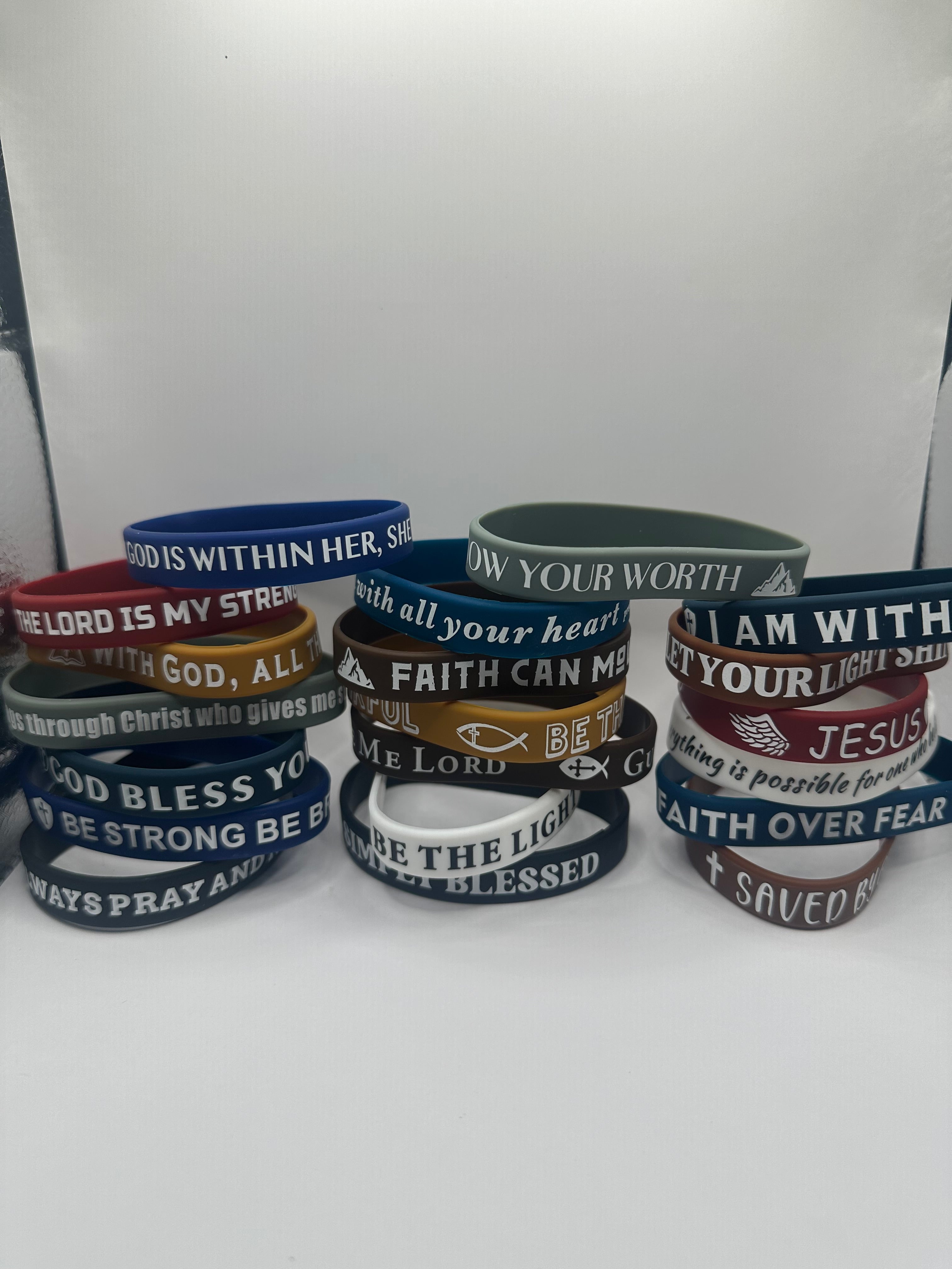 5 pc wrist band set. Spiritual wrist bands.