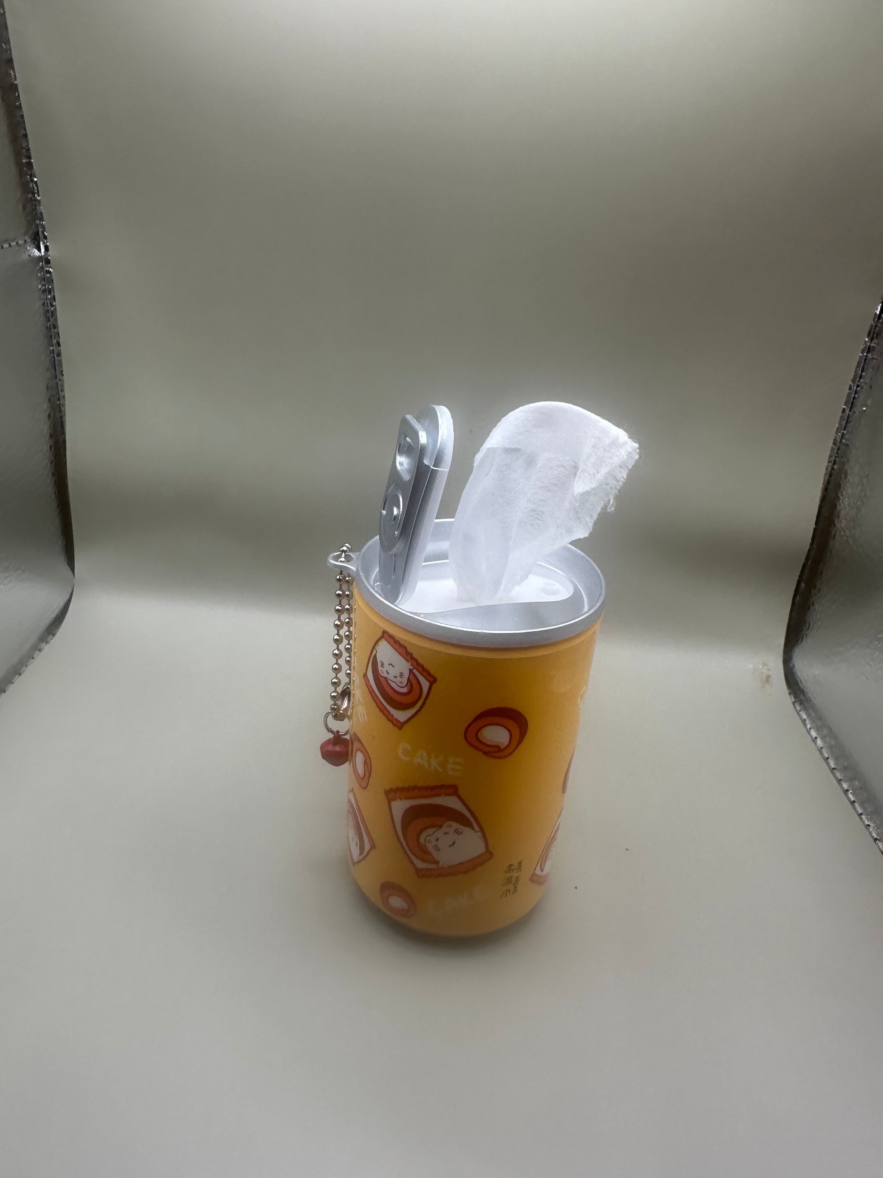 Can of wipes keychain 1pc.